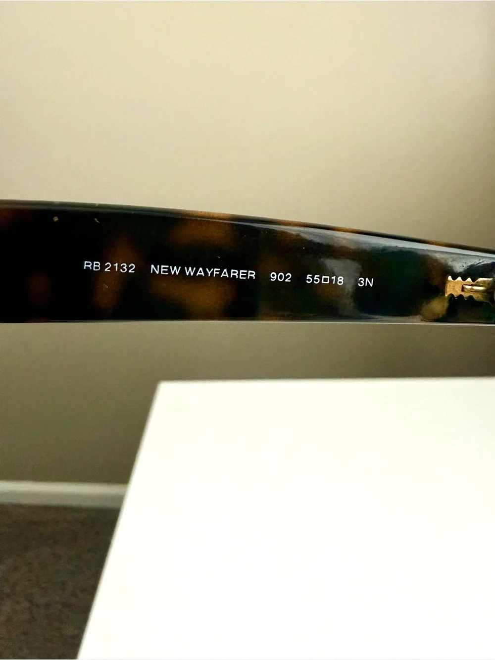 Ray-Ban New Wayfarer RB2132 Brown Tortoise 55mm